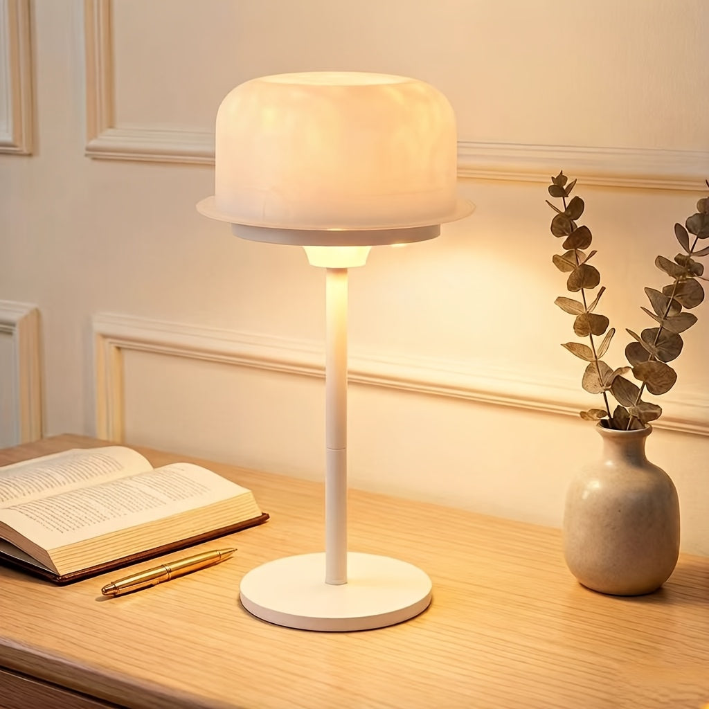 Lampe de bureau sans fil à projection d'ondulations, 30 cm