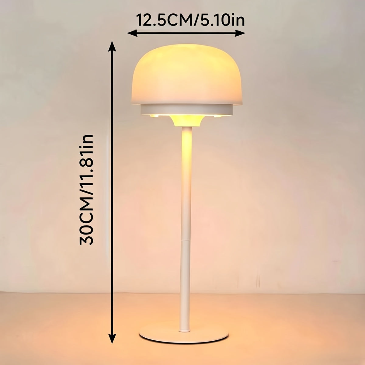Lampe de bureau sans fil à projection d'ondulations, 30 cm