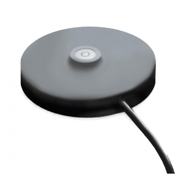 Lampe de bureau sans fil et son socle de charge par contact
