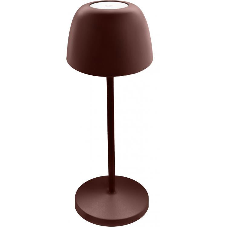 Lampe de bureau sans fil et son socle de charge par contact