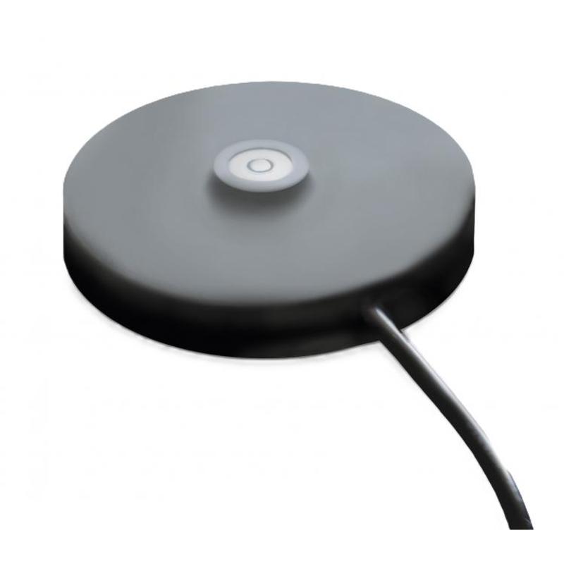 Lampe de bureau sans fil et son socle de charge par contact