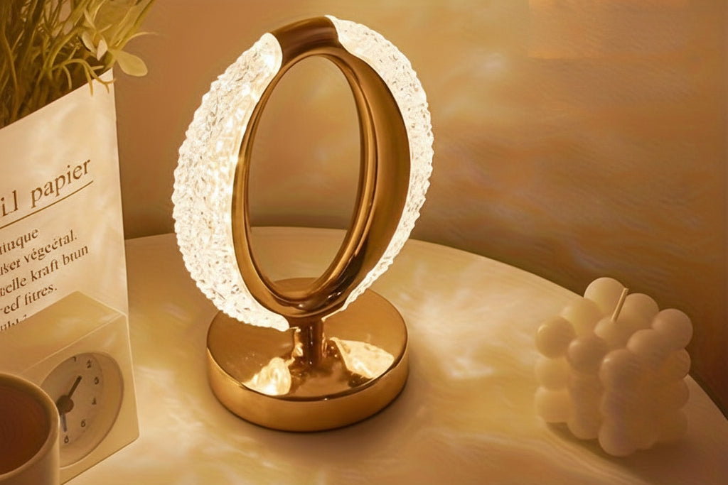 Lampe de bureau sans fil tactile cristal - Veilleuse d'ambiance — photo 2