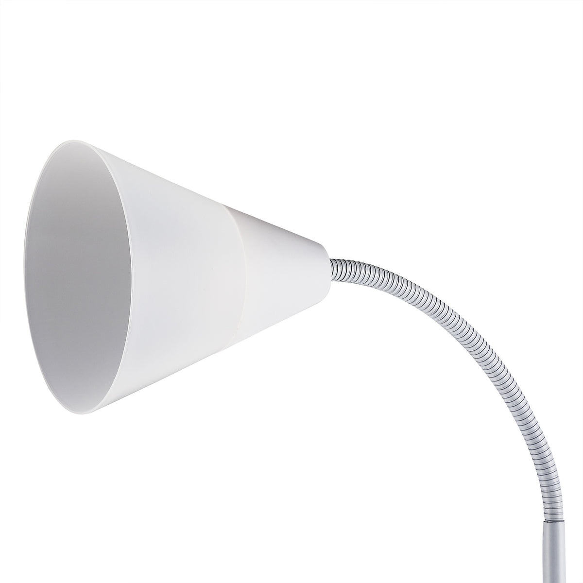 Lampe de bureau sur pied 175 cm, vasque et liseuse noire