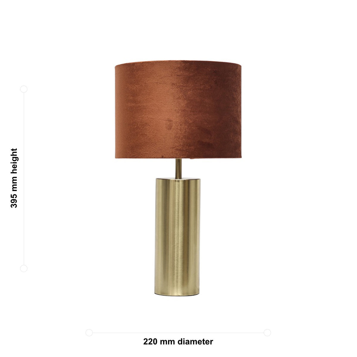 Lampe de bureau tactile dorée - Abat-jour velours élégant — photo 5
