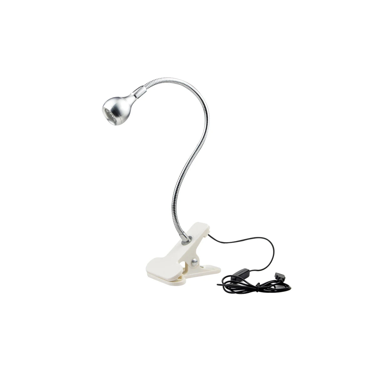 Lampe de bureau USB à pince - Col de cygne flexible 360° — photo 2 Image