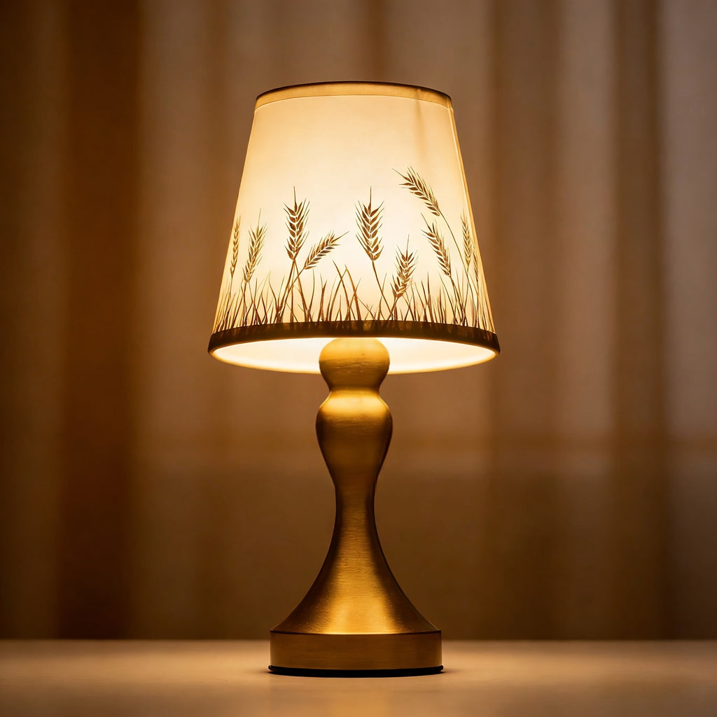 Lampe de bureau vintage - Abat-jour tissu élégant — photo 4