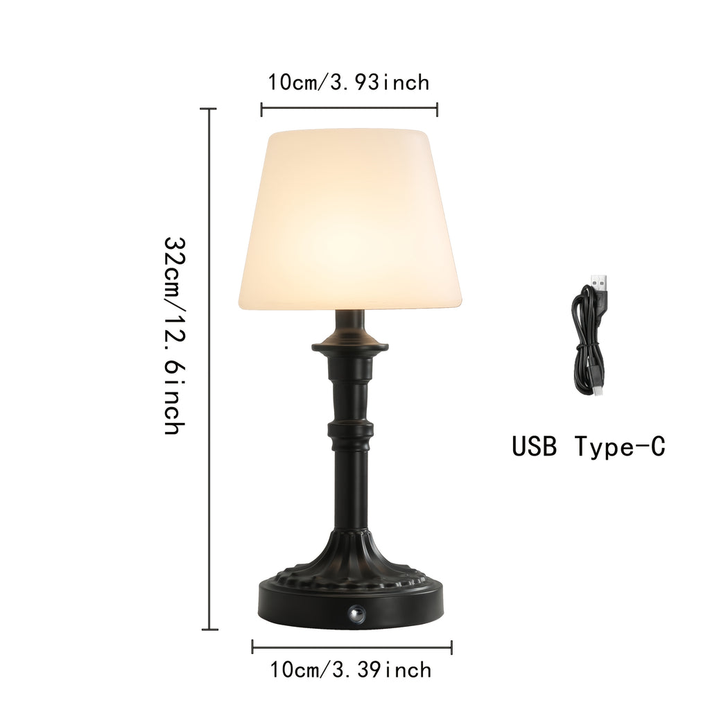 Lampe de bureau vintage tactile sans fil – Lumière douce — photo 4
