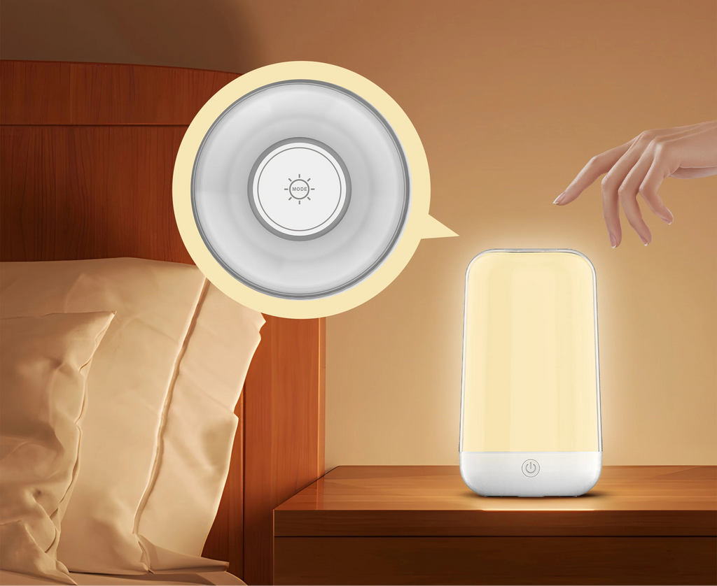 Lampe de chevet connectée RGB - Tactile et rechargeable — photo 2