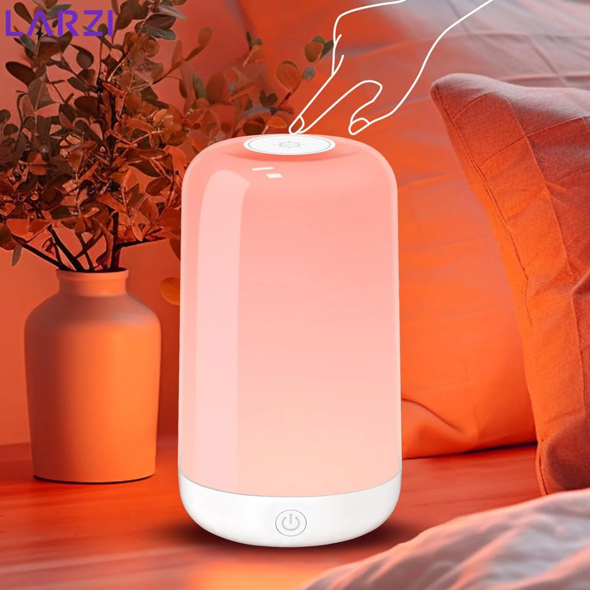 Lampe de chevet connectée RGB - Tactile et rechargeable — photo 3