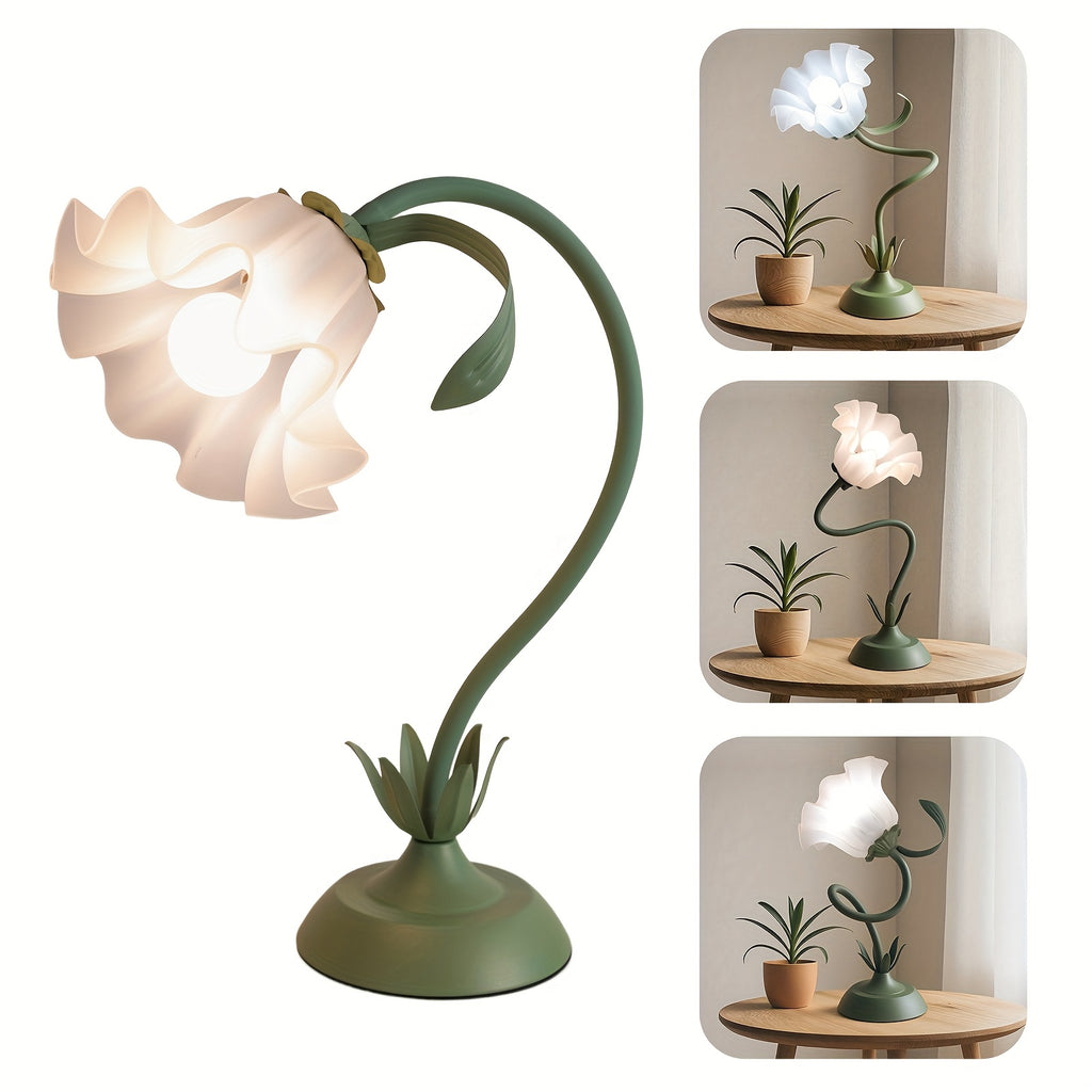 Lampe de chevet fleur col de cygne – Veilleuse 3 teintes — photo 1