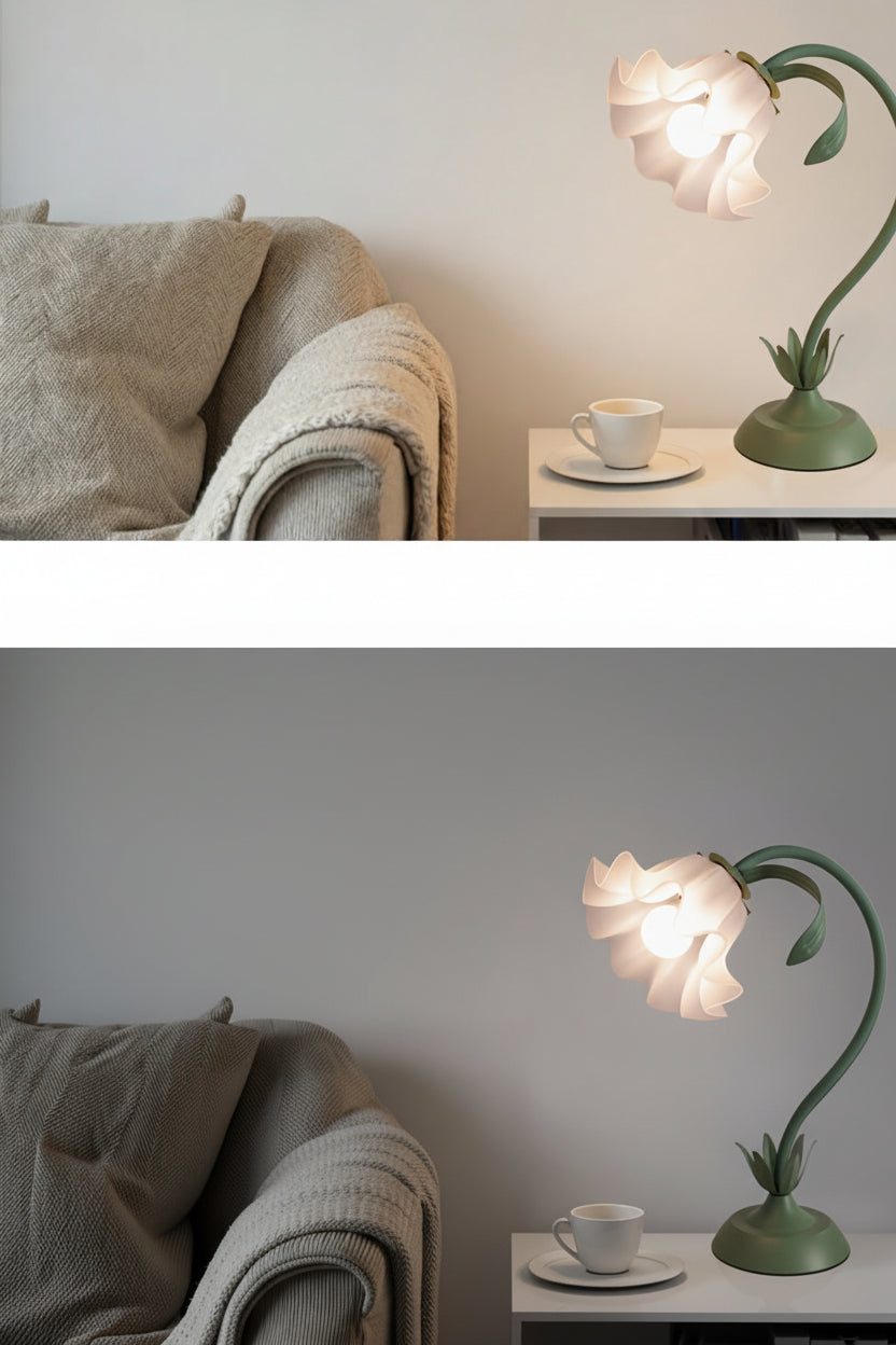 Lampe de chevet fleur col de cygne – Veilleuse 3 teintes — photo 4