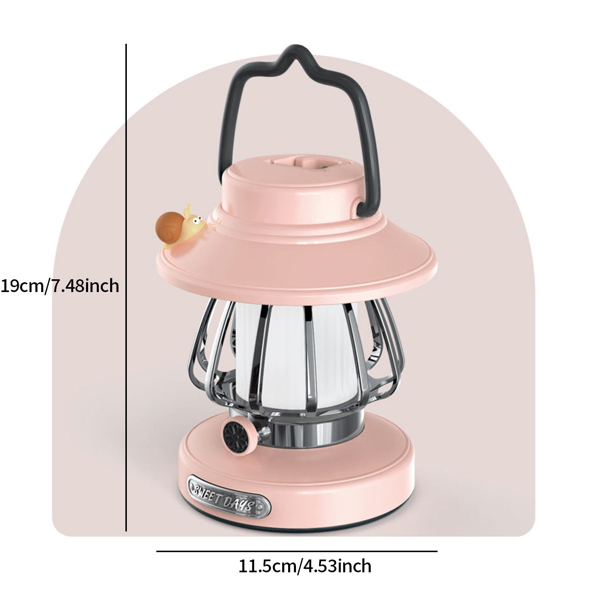 Lampe de chevet lanterne portable rétro – Tactile sans fil — photo 4
