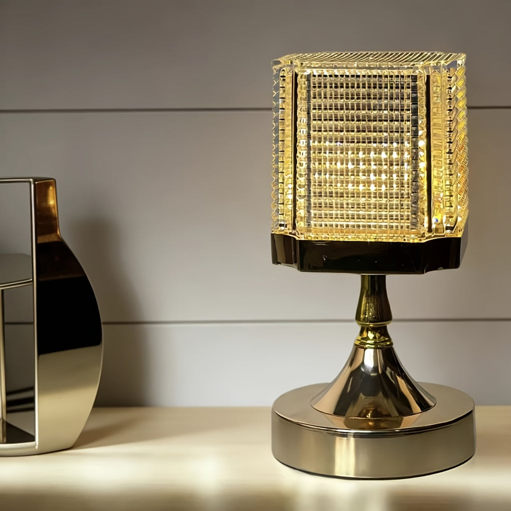 Lampe de chevet LED en cristal – Ambiance douce et chaleureuse — photo 1