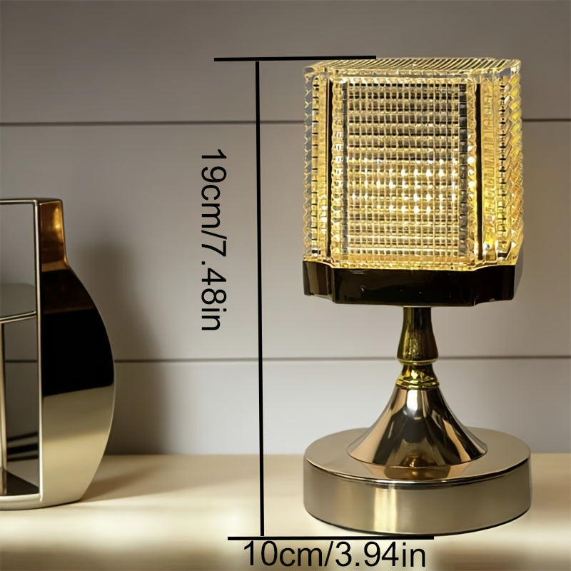 Lampe de chevet LED en cristal – Ambiance douce et chaleureuse — photo 4