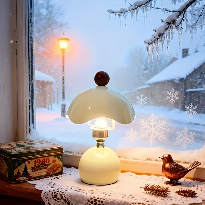 Lampe de chevet vintage abat-jour parapluie – Design unique — photo 1