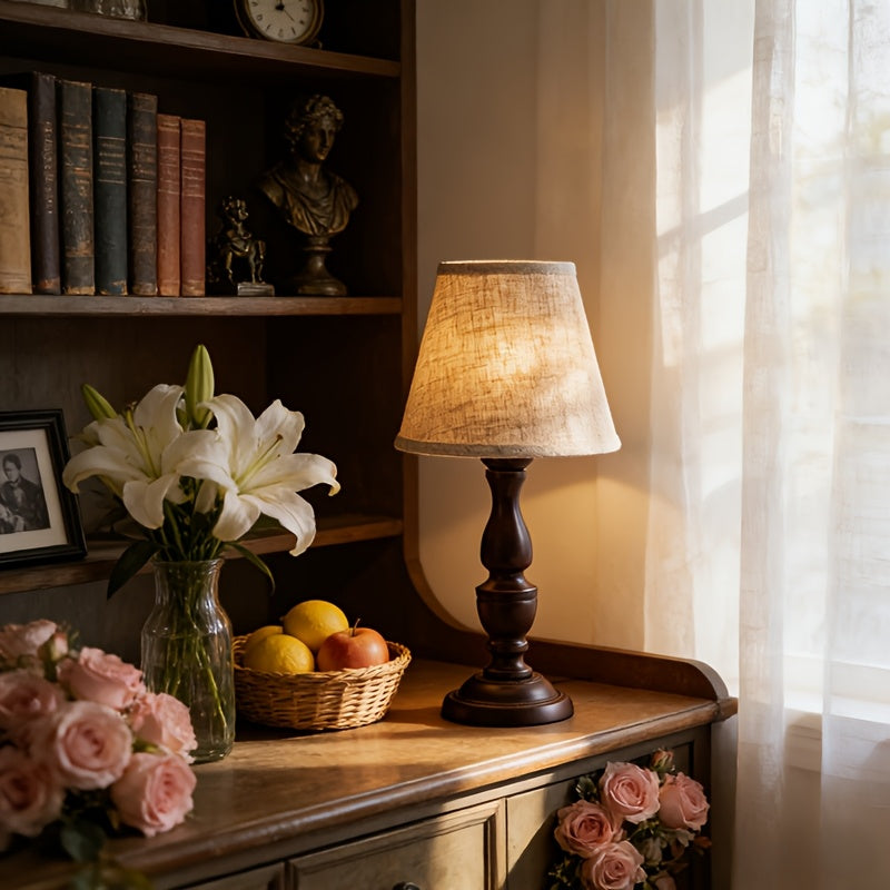 Lampe de chevet vintage style ferme – Charme rustique chaleureux — photo 3 Image