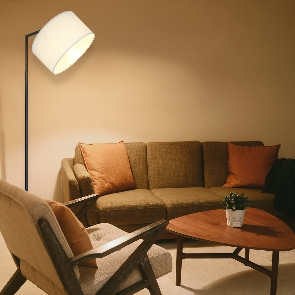 Lampe de bureau à arc de 166 cm, abat-jour tambour noir