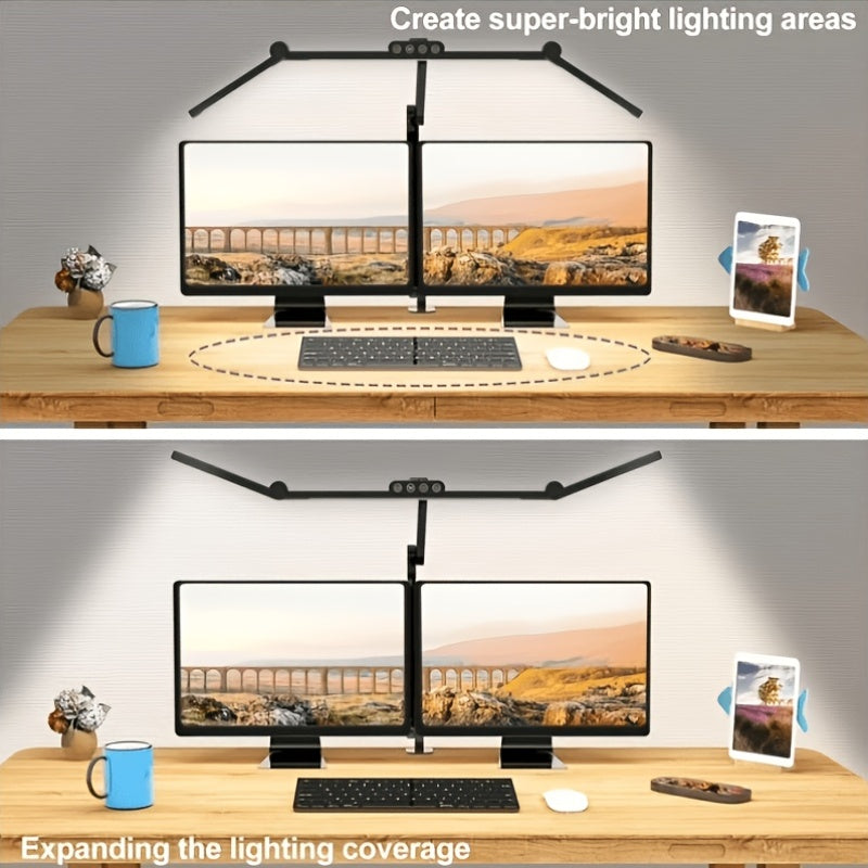 Lampe de bureau architecte à pince LED 1500 lumens noire