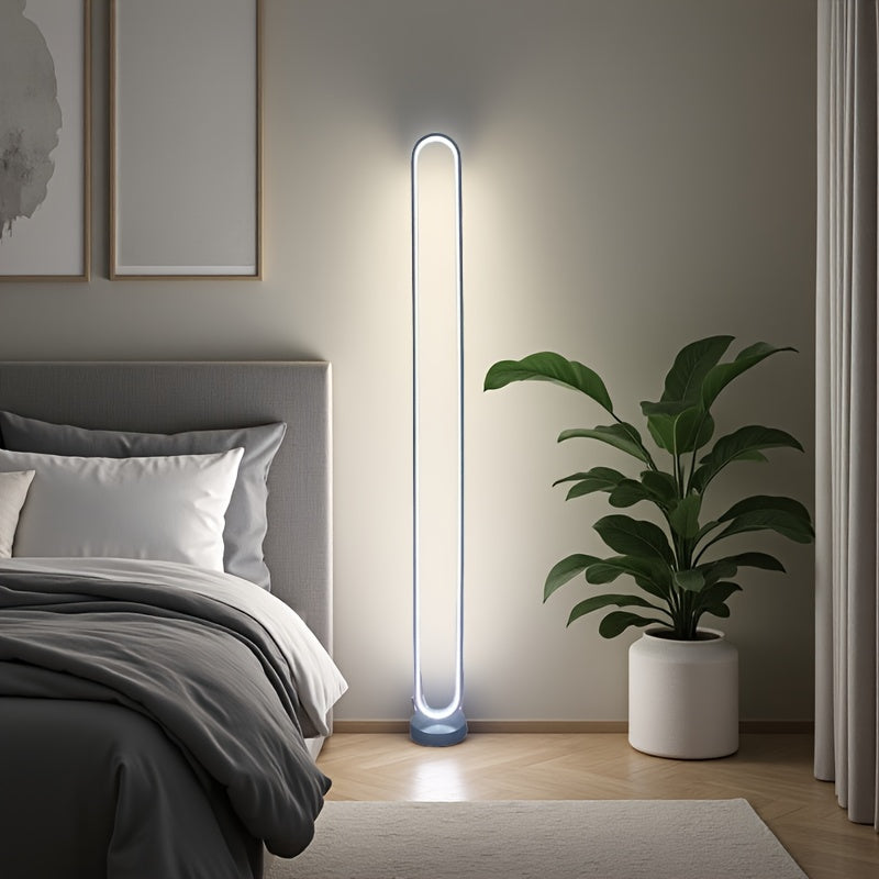 Lampe de bureau boucle LED 123 cm, trois teintes sur USB