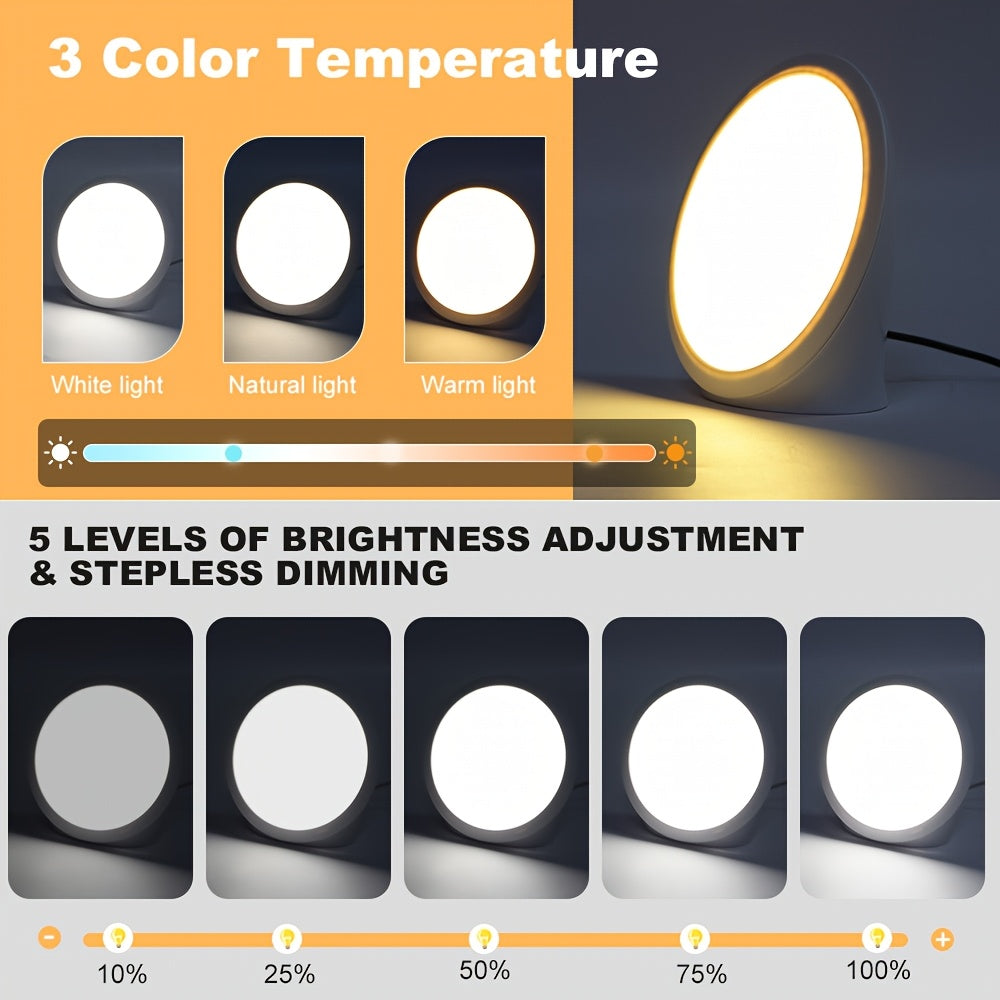 Lampe de bureau et de chevet luminothérapie 10 000 lux sans UV