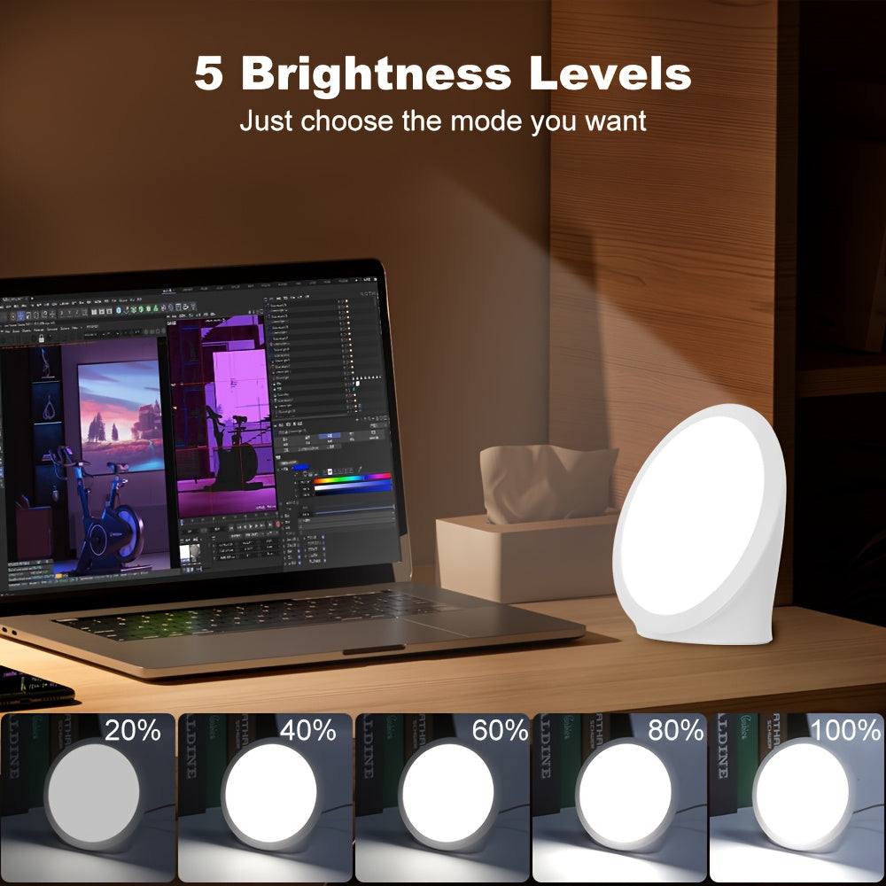 Lampe de bureau et de chevet luminothérapie 10 000 lux sans UV