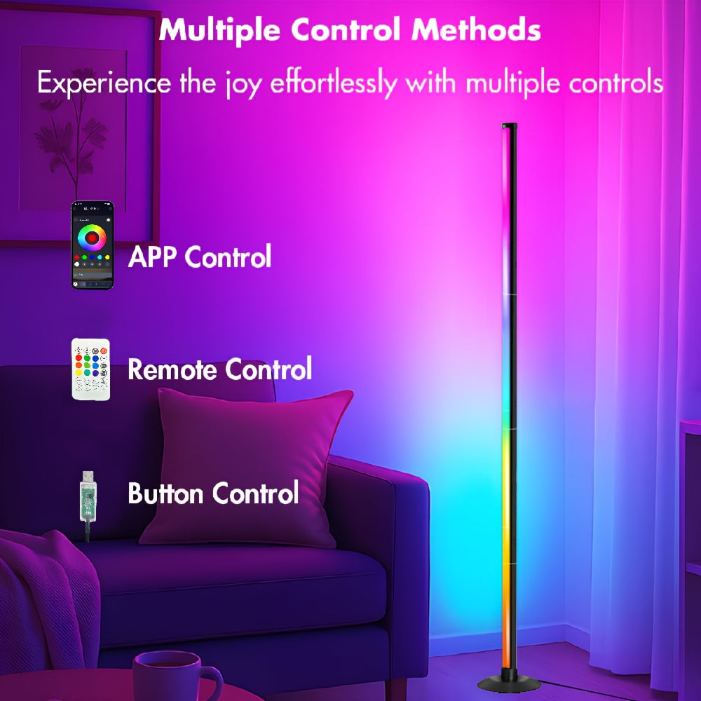 Lampe de bureau colonne RGB de 122 cm, seule ou par deux