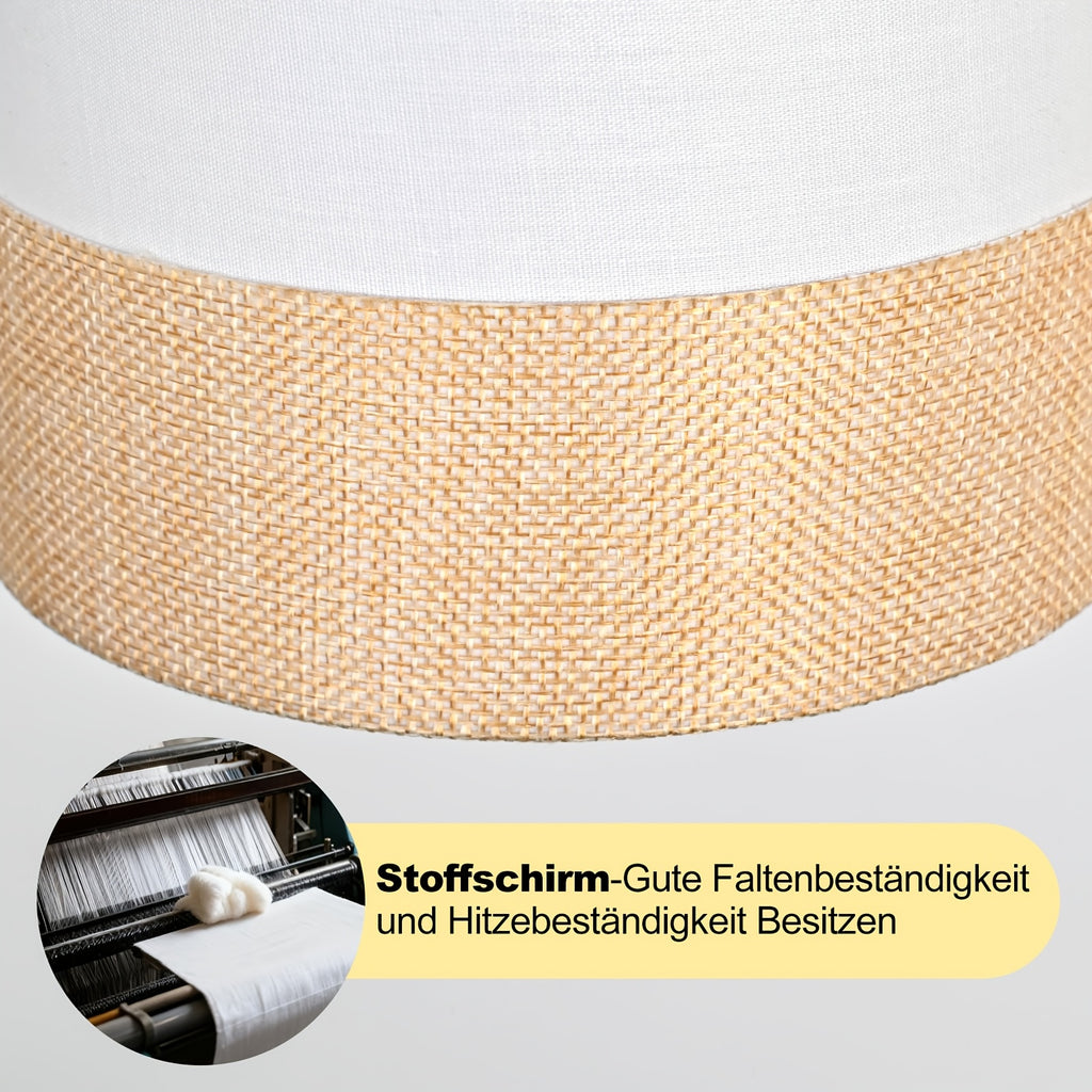 Lampe de bureau blanche à deux abat-jour pivotants, 145 cm