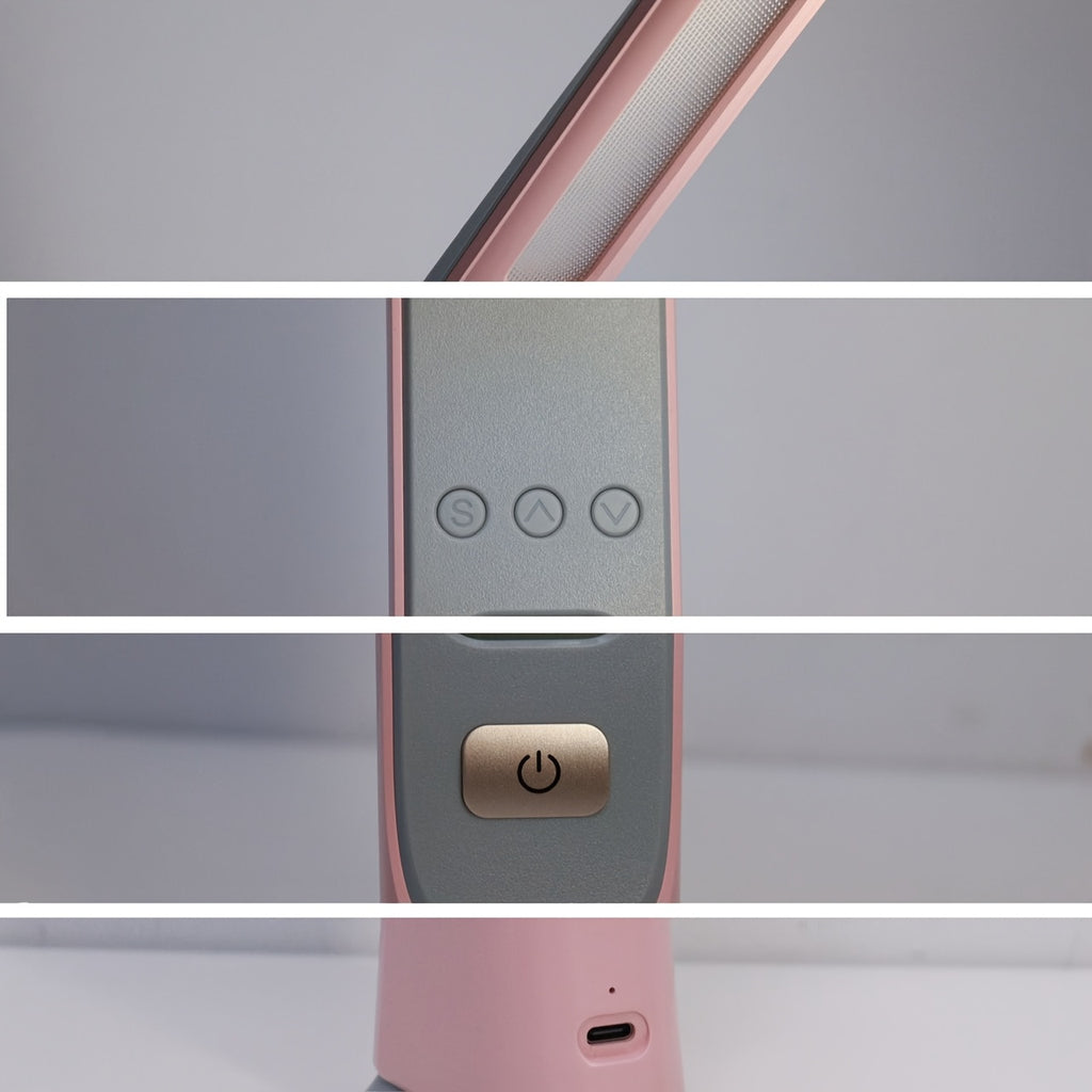Lampe de bureau pliante sans fil, horloge et date à l'écran