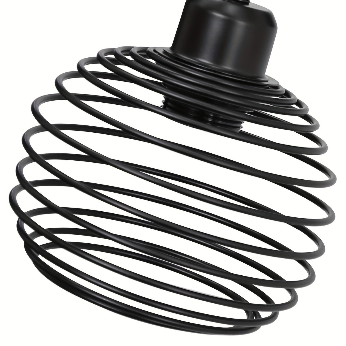Lampe de bureau industrielle cage spirale, lot de 2, E27