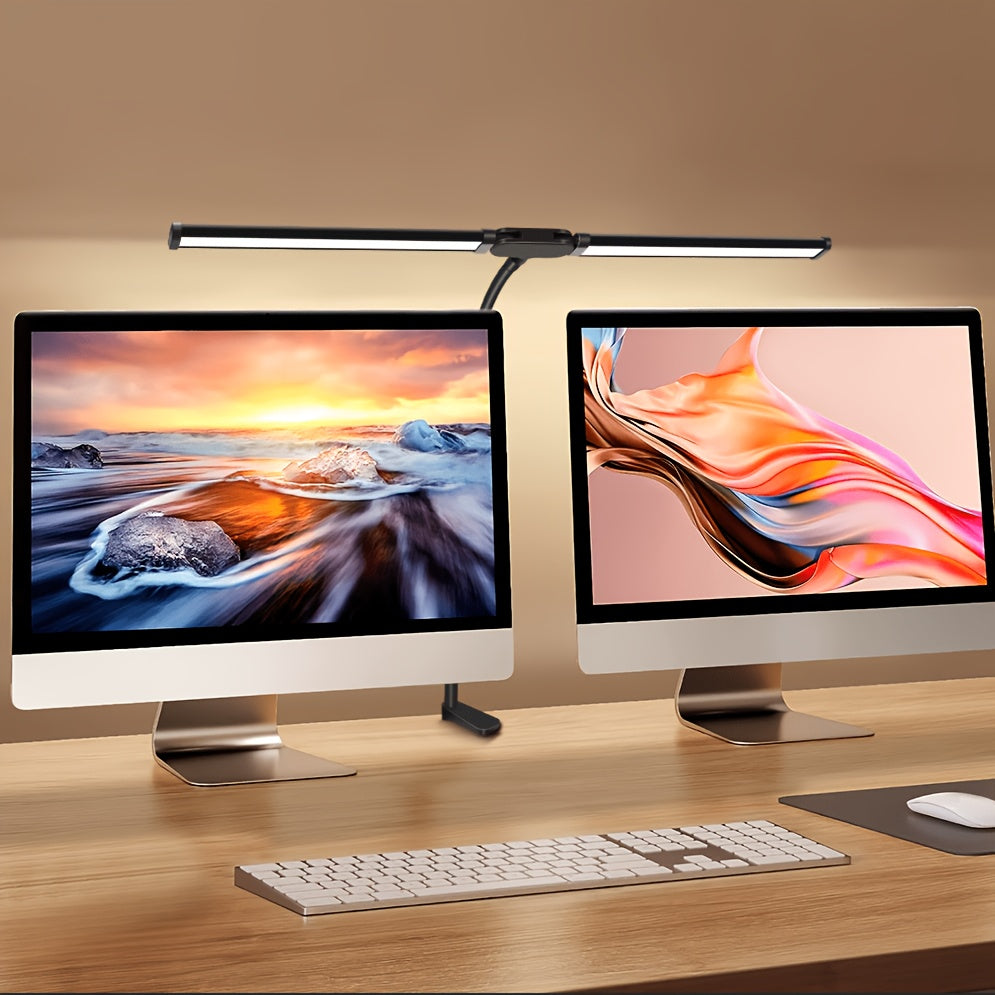 Lampe de bureau LED à pince blanche de 800 lumens IRC 95