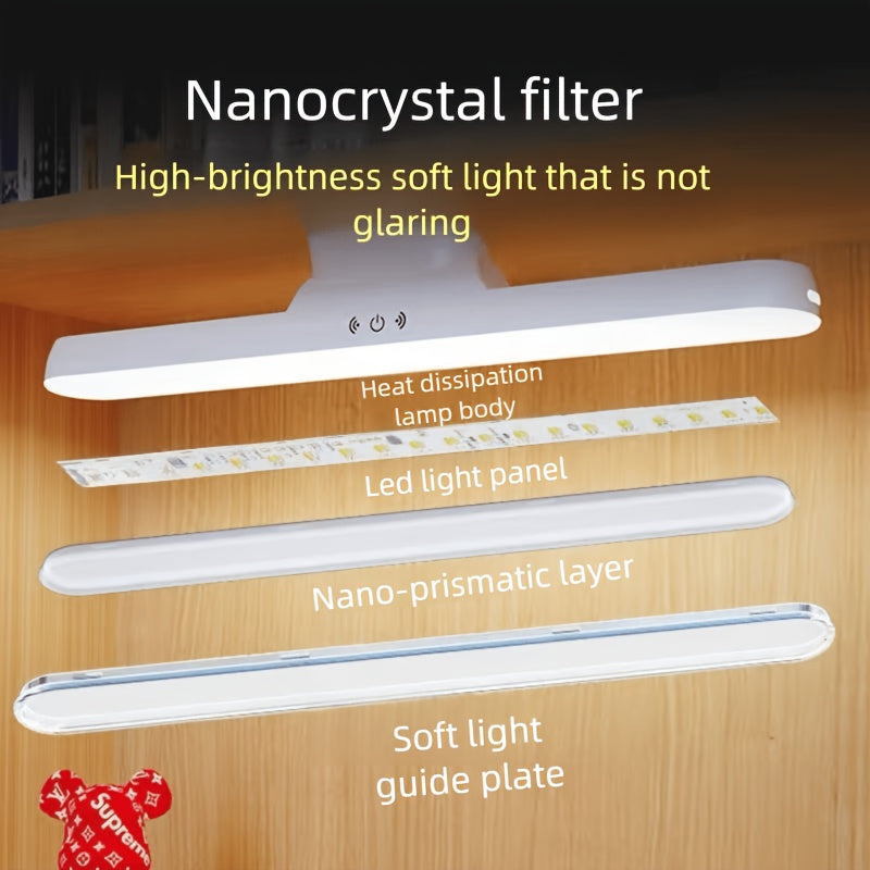 Lampe de bureau LED sans fil aimantée blanche à 3 teintes