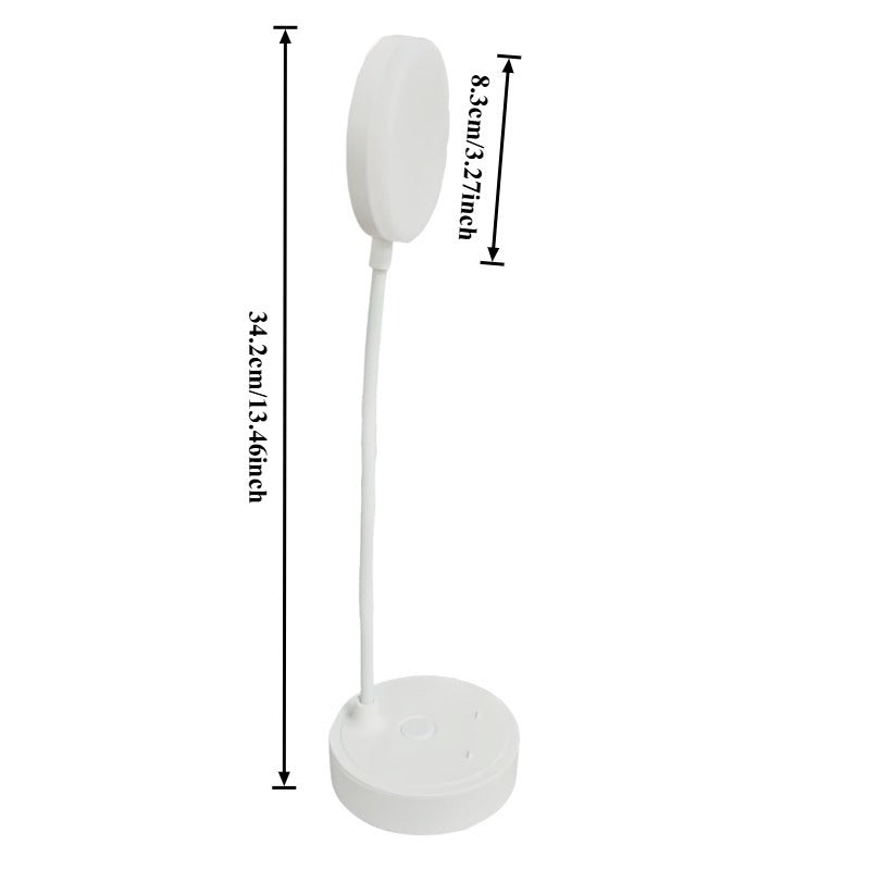 Lampe de bureau LED blanche tactile, 34,2 cm, trois blancs