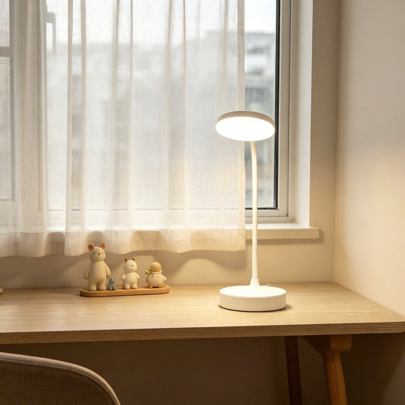 Lampe de bureau LED blanche tactile, 34,2 cm, trois blancs