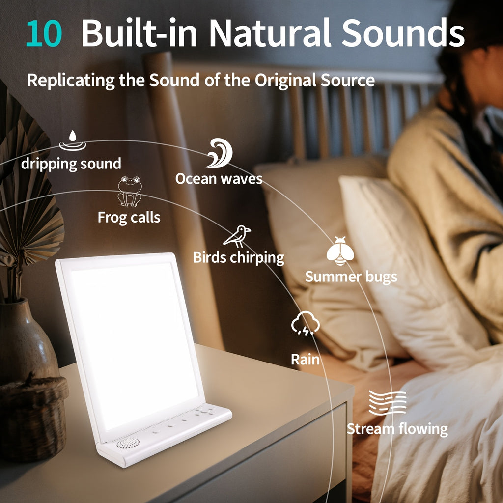 Lampe de bureau lumière du jour blanche à 10 sons naturels