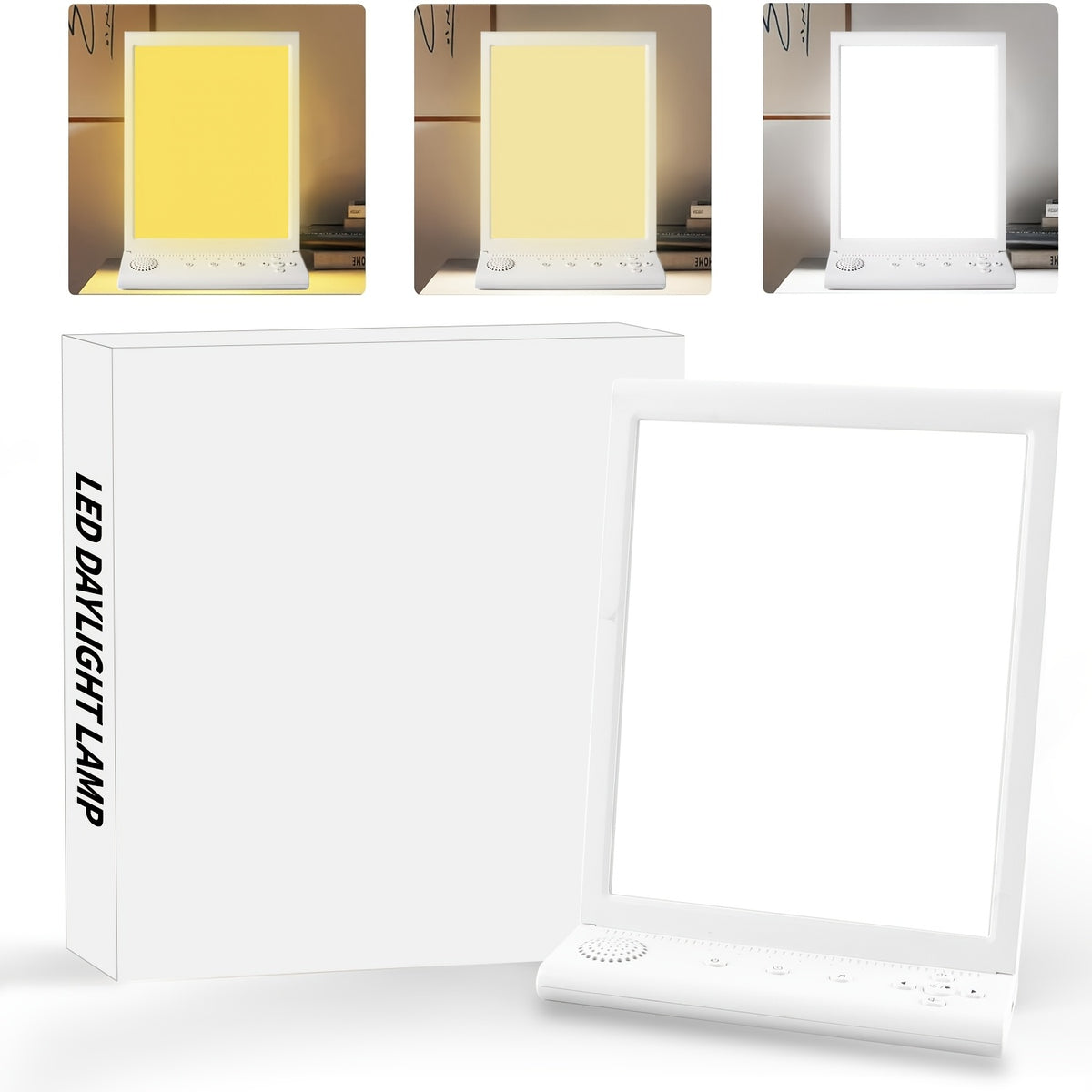 Lampe de bureau lumière du jour blanche à 10 sons naturels