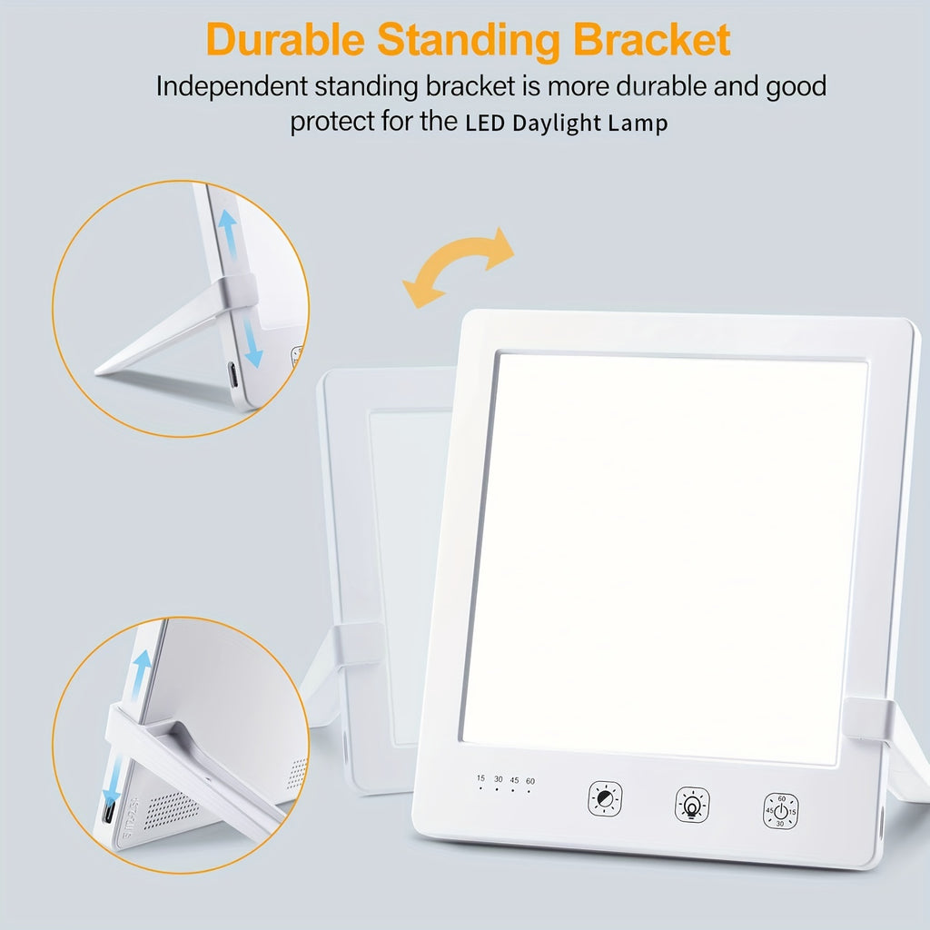 Lampe de bureau luminothérapie fine 10 000 lux format tablette