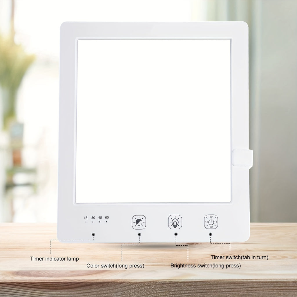 Lampe de bureau luminothérapie fine 10 000 lux format tablette