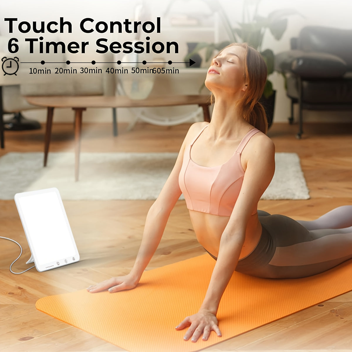 Lampe de bureau luminothérapie LED sans UV support 180°