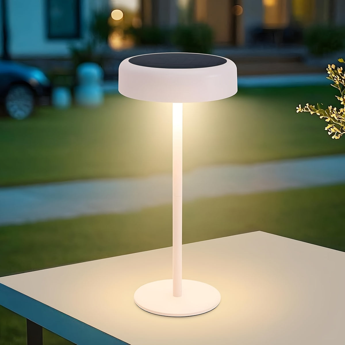 Lampe de bureau nomade tactile à trois blancs de 30,6 cm