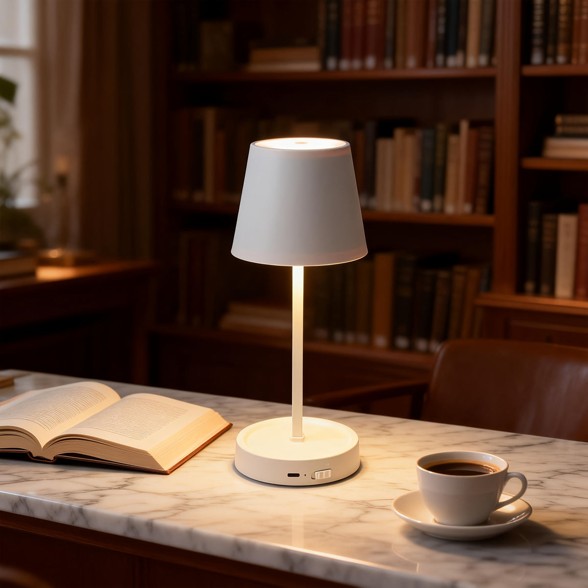 Lampe de bureau sans fil à poser de 26 cm, trois coloris