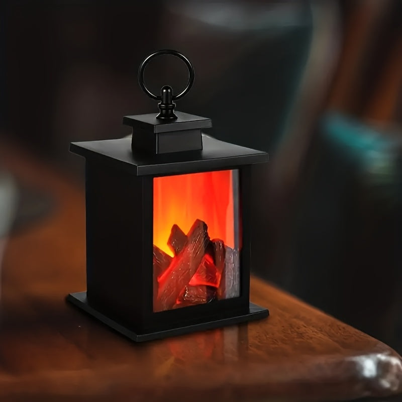 Lampe lanterne effet flamme LED – Déco cheminée vintage — photo 1