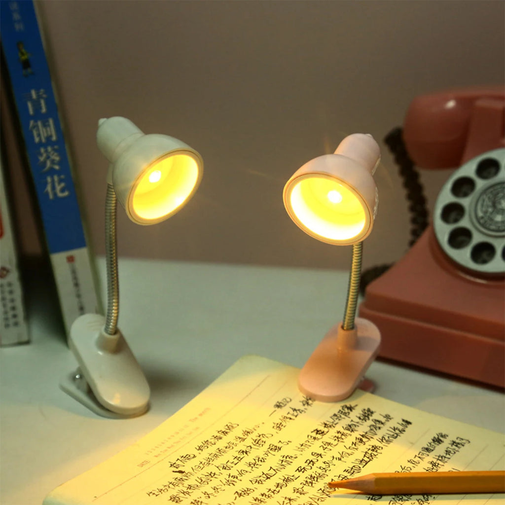 Lampe de lecture à pince - Mini LED blanc chaud flexible — photo 1