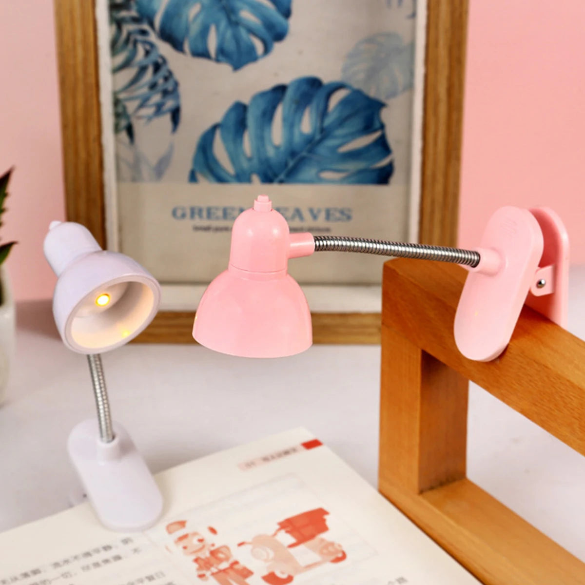 Lampe de lecture à pince - Mini LED blanc chaud flexible — photo 2