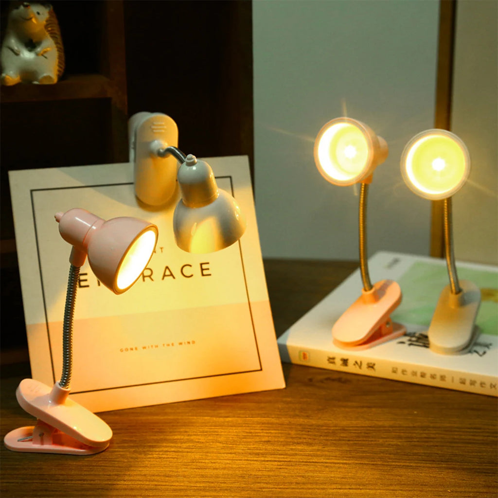 Lampe de lecture à pince - Mini LED blanc chaud flexible — photo 3