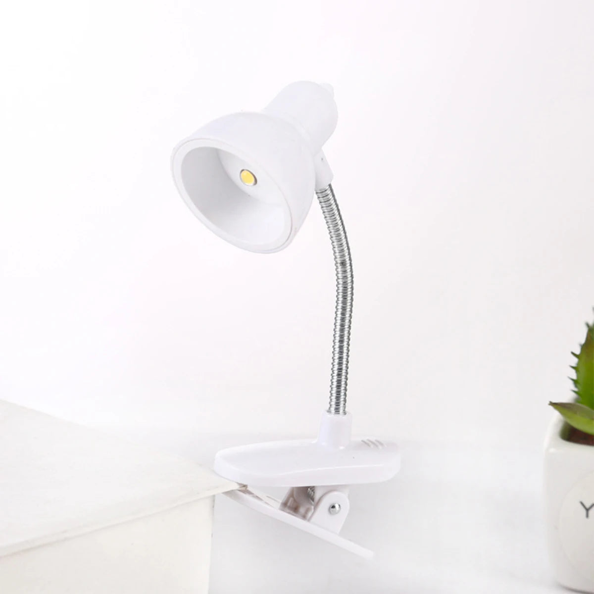 Lampe de lecture à pince - Mini LED blanc chaud flexible — photo 5
