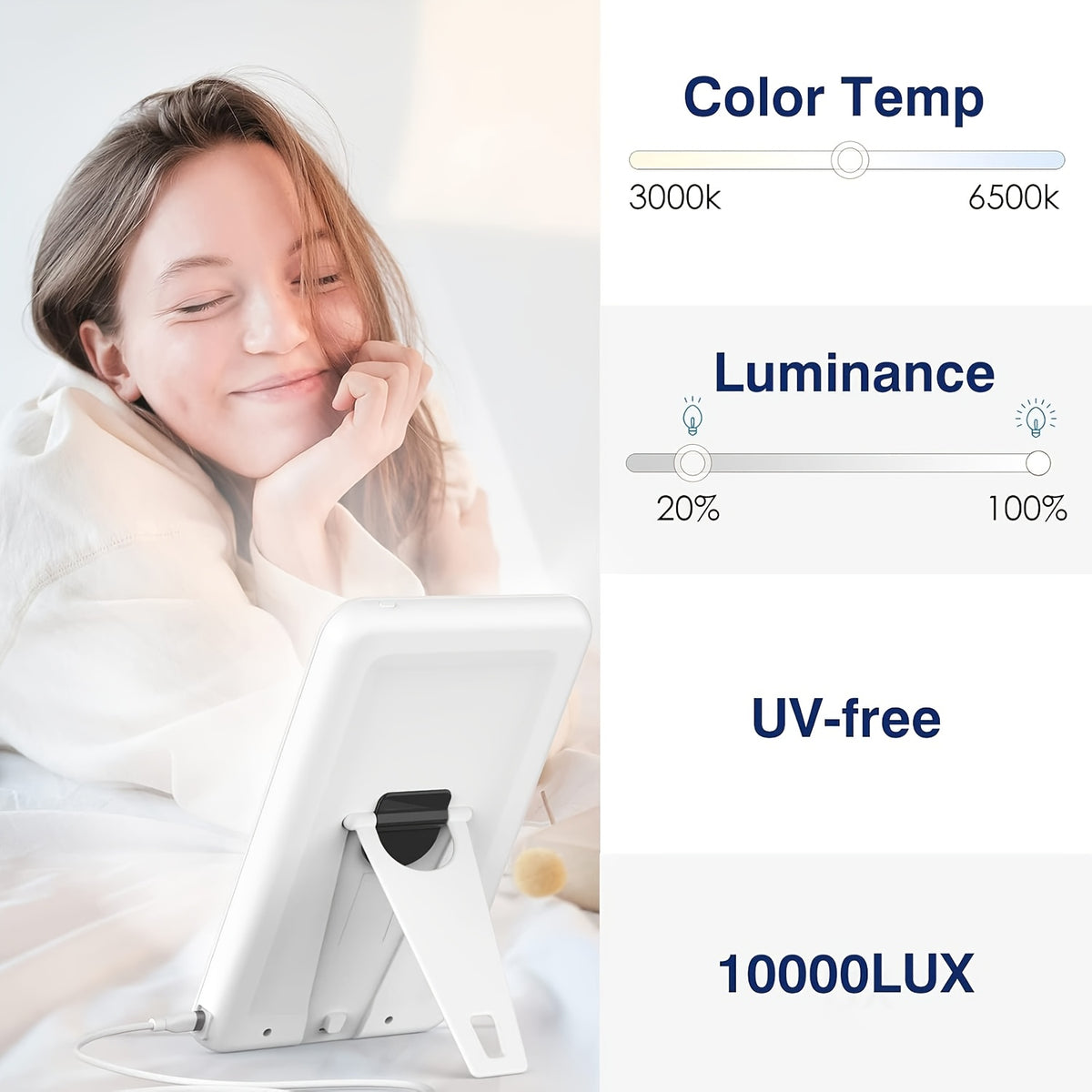 Lampe lumière du jour ultra-fine - LED sans UV réglable — photo 4