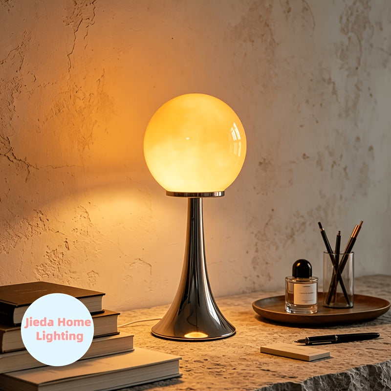 Lampe de table en verre de Murano style nordique rtro vintage art minimaliste lampe de chevet en verre pour ameublement doux lampe de table dcorative dtude  3 tempratures de couleur
