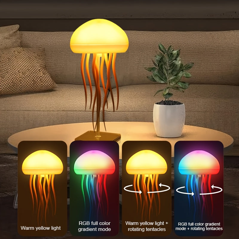 Lampe de bureau mduse dynamique  gradient RGB lampe de table mduse  chargement USB lampe de chevet mduse  gradient RGB convient pour lclairage des ftes la dcoration de chambre de fte danniversaire veilleuse mduse