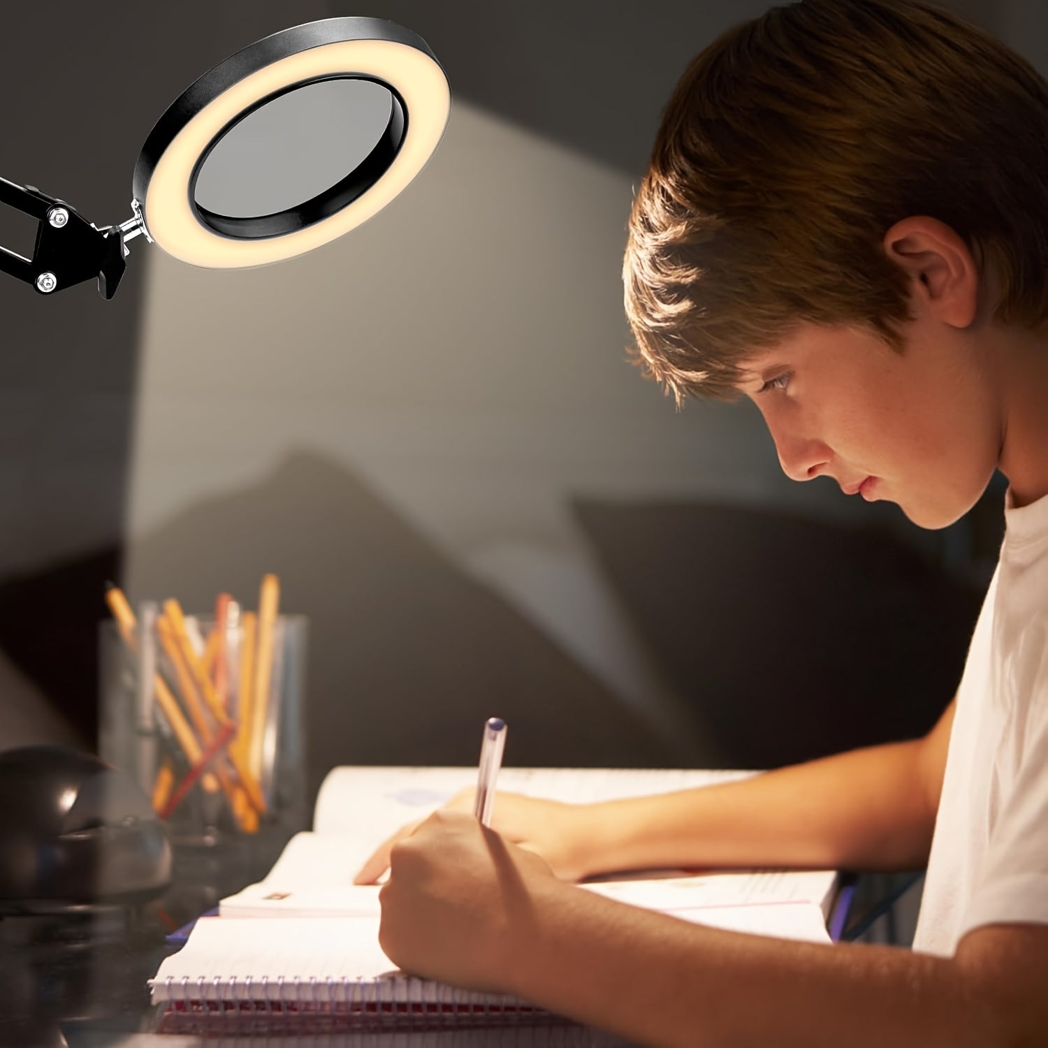 Lampe de bureau  bras long LED lampe loupe de rparation de soudure lampe loupe portable de protection des yeux pour le travail dart dongles et de tatouage de beaut