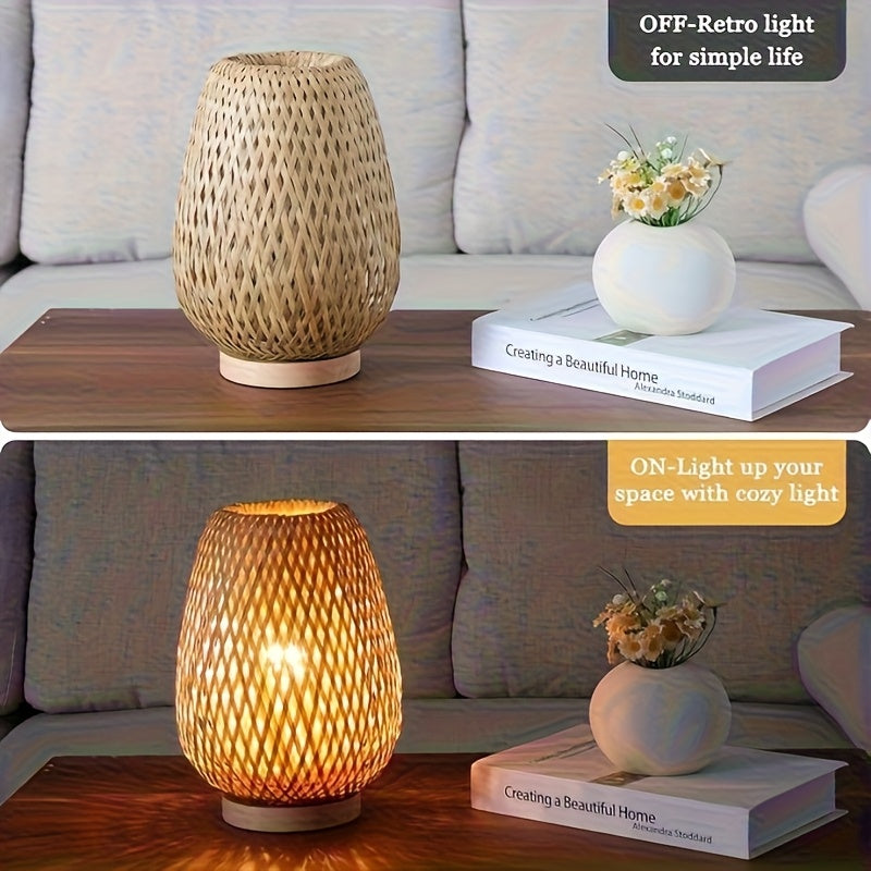 Lampe de Table Style Bohme Tisse  la Main Idale pour Cafs Chambres et Bureaux